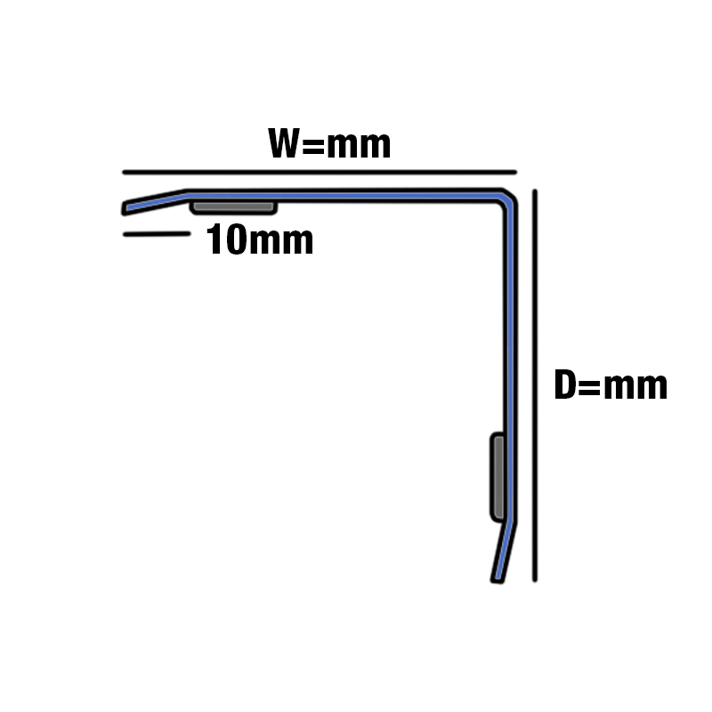 Brushed Stainless Steel Edge Protector EAS by Genesis Buy Corner